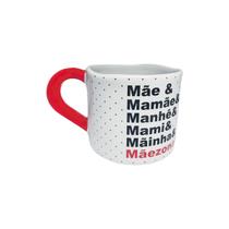 Caneca Irregular Branco - A Melhor Mãe Do Mundo - Manhê