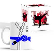 Caneca Jiu-Jitsu Faixa Azul com Caixinha