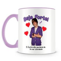 Caneca Justin Bieber Meme Divertida para Fãs