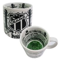 Caneca KazzaVip do Ceará Sporting Club Cerâmica 360 ML Estádio Arena Castelão Licenciada Branco