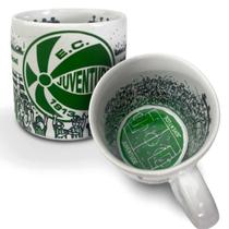 Caneca KazzaVip do Juventude Cerâmica 360 ML Estádio Alfredo Jaconi Licenciada Branco