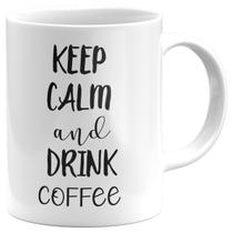 Caneca keep calm and drink coffee prensete café lover