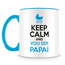 Caneca Keep Calm Vou Ser Papai - Caneca Personalizada de Porcelana Caneca Keep Calm Vou Ser Papai - Caneca Personalizada de Porcelana