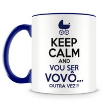 Caneca Keep Calm Vou Ser Vovô Outra Vez - Presente Especial para Avô Caneca Keep Calm Vou Ser Vovô Outra Vez - Presente Especial para Avô