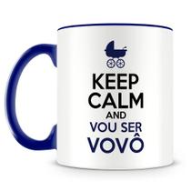 Caneca Keep Calm Vou Ser Vovô - Porcelana Personalizada Caneca Keep Calm Vou Ser Vovô - Porcelana Personalizada