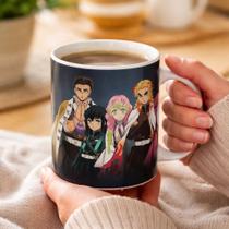 Caneca Kimetsu No Yaiba Demon Slayer Branco Hashiras Caneca Kimetsu No Yaiba Demon Slayer Branco Hashiras
