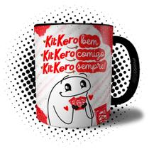 Caneca Kit Kero Bem Comigo e Sempre Presente Flork de Páscoa Dia dos Namorados