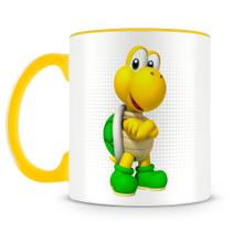 Caneca Koopa Troopa - Porcelana Personalizada para Bebidas Quentes e Frias Caneca Koopa Troopa - Porcelana Personalizada para Bebidas Quentes e Frias