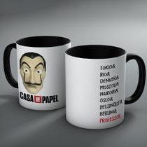 Caneca La Casa de Papel - Máscara de Cerâmica com Resina - 325ml Caneca La Casa de Papel - Máscara de Cerâmica com Resina - 325ml
