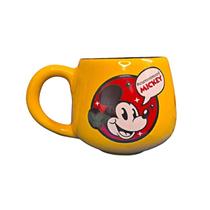 Caneca Larga De Cerâmica Mickey Amarela Disney