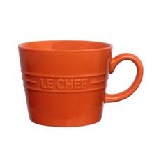 Caneca Le Chef em Cerâmica Laranja 300ml - Hauskraft
