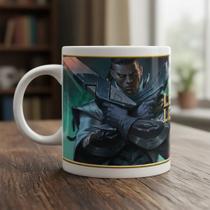 Caneca League Of Legends Jinx Darius Wraith Bloodhound Branco Lucian Thresh