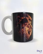 Caneca Leão Combatente- porcelana 220ml Caneca Leão Combatente- porcelana 220ml
