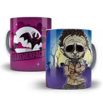 Caneca Leatherface Terror Halloween Porcelana Personalizada