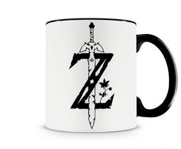Caneca Legend Of Zelda Esp Preta