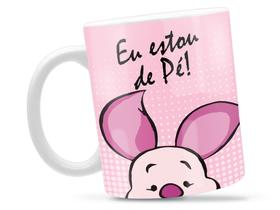 Caneca Leitão Rosto Divertida Porcelana Xícara 325ml + Caixa Presente Caneca Leitão Rosto Divertida Porcelana Xícara 325ml + Caixa Presente