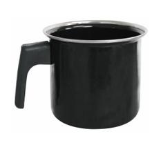 Caneca leiteira Fervedor 1450ml Preta Indução Cooktop