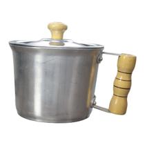 Caneca Leiteira Fervedor Alumínio Polido 16 cm 2L com Tampa Caneca Leiteira Fervedor Alumínio Polido 16 cm 2L com Tampa