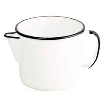 Caneca Leiteira Fervedor Esmaltado Branco No 12 EWEL