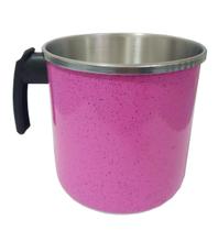 Caneca Leiteira Grande 3 Litros Rosa Pigmentada Docesar