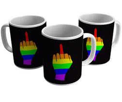 Caneca lgbt fuck you anti-homofobia presente gay pride