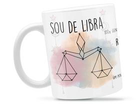 Caneca Libra Signo Divertida Porcelana Xícara 325ml + Caixa Presente Caneca Libra Signo Divertida Porcelana Xícara 325ml + Caixa Presente