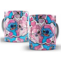 Caneca Lilo e Stitch Personalizada Love Dia Dos Namorados