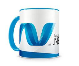 Caneca Linguagem .NET color Azul