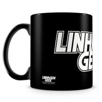Caneca Linhagem Geek 100% Preta - Cerâmica de Alta Qualidade, 325ml