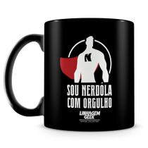 Caneca Linhagem Geek Sou Nerdola - 100% Preta - Cerâmica de Alta Qualidade Caneca Linhagem Geek Sou Nerdola - 100% Preta - Cerâmica de Alta Qualidade