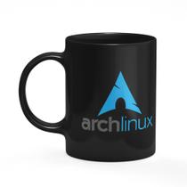 Caneca Linux - Arch Linux preta
