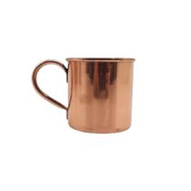 Caneca Lisa com Borda Moscow Mule Drink Cobre e Alça 350ml