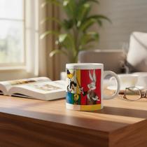 Caneca Looney Tunes Cartoon Network Hora De Aventura Branco Looney Tunes 3 Caneca Looney Tunes Cartoon Network Hora De Aventura Branco Looney Tunes 3