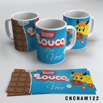 Caneca Louco Por Você Bom Bom Lollo