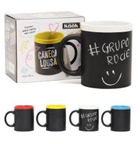 Caneca lousa de porcelana com giz colors 320ml na caixa - RIO DE OURO