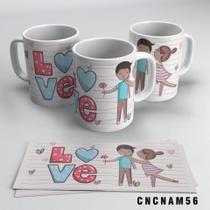 Caneca Love Amor Namorados Negros Caneca Love Amor Namorados Negros