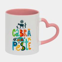 Caneca Love Coração Rosa 325ml CABRA DA PESTE ARTE FRASE