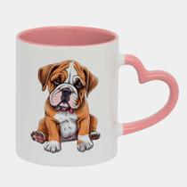 Caneca Love Coração Rosa 325ml CACHORRO DESENHO FOFO 31