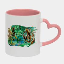 Caneca Love Coração Rosa 325ml LOGUN EDE REINO ORIXAS UMBANDA