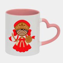 Caneca Love Coração Rosa 325ml OBA UMBANDA DESENHO 2
