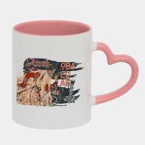 Caneca Love Coração Rosa 325ml OBALUAE REINO ORIXAS CANDOMBLE