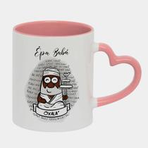 Caneca Love Coração Rosa 325ml Orixa Oxala Candomble