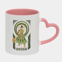 Caneca Love Coração Rosa 325ml ORIXA OXOSSI UMBANDA POSTER
