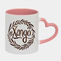 Caneca Love Coração Rosa 325ml ORIXA XANGO ESCRITA