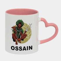 Caneca Love Coração Rosa 325ml OSSAIN ORIXA CANDOMBLE
