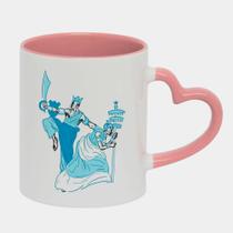 Caneca Love Coração Rosa 325ml OXALUFA OXAGUIAN UMBANDA ARTE