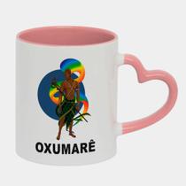 Caneca Love Coração Rosa 325ml OXUMARE ORIXA COBRA ARCO IRIS