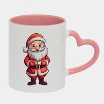 Caneca Love Coração Rosa 325ml PAPAI NOEL FOFINHO