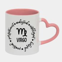 Caneca Love Coração Rosa 325ml SIGNO VIRGEM QUALIDADES ARTE