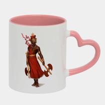 Caneca Love Coração Rosa 325ml XANGO ORIXA CANDOMBLE CARTOON